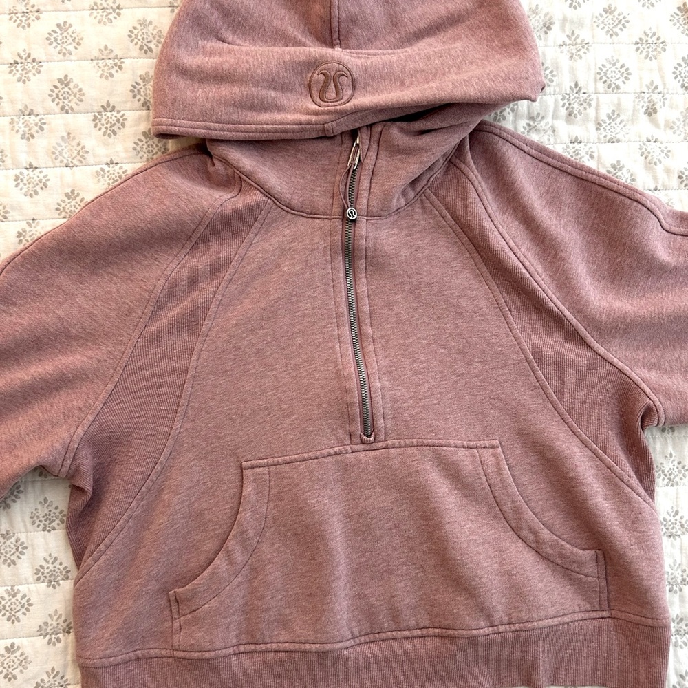 Lululemon half zip oversized scuba